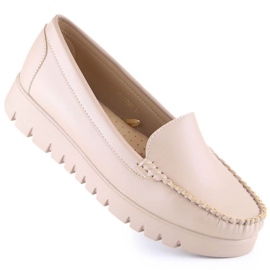 Mocassins mocassins à plateforme Potocki W YQ21020 beige 1