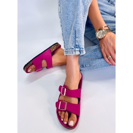 BM Babouches Byrd Fuchsia en liège rose 4