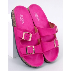 BM Babouches Byrd Fuchsia en liège rose 5