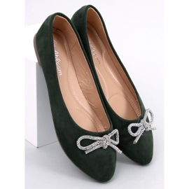 Ballerines à bout en amande vert Batten 5