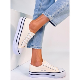 BM Baskets classiques femme Fargis Beige 4