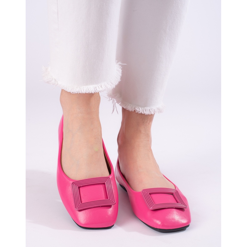 Ballerines roses pour femme avec décoration Shelovet 1