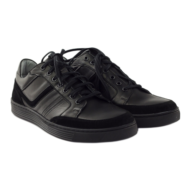 Chaussures décontractées pour hommes Riko 828 le noir 4