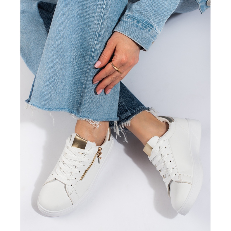 Chaussures de sport classiques pour femmes Shelovet blanches 2