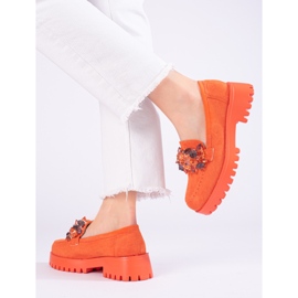 Goodin Mocassins à plateforme orange de Shelovet 1
