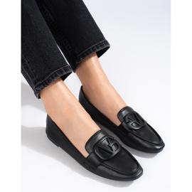 Mocassins à enfiler femme Shelovet noirs 1