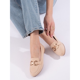 Mocassins confortables en daim beige Shelovet 1 Mocassins confortables en daim beige Shelovet 1