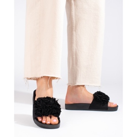 Claquettes à plateforme noires Shelovet 1