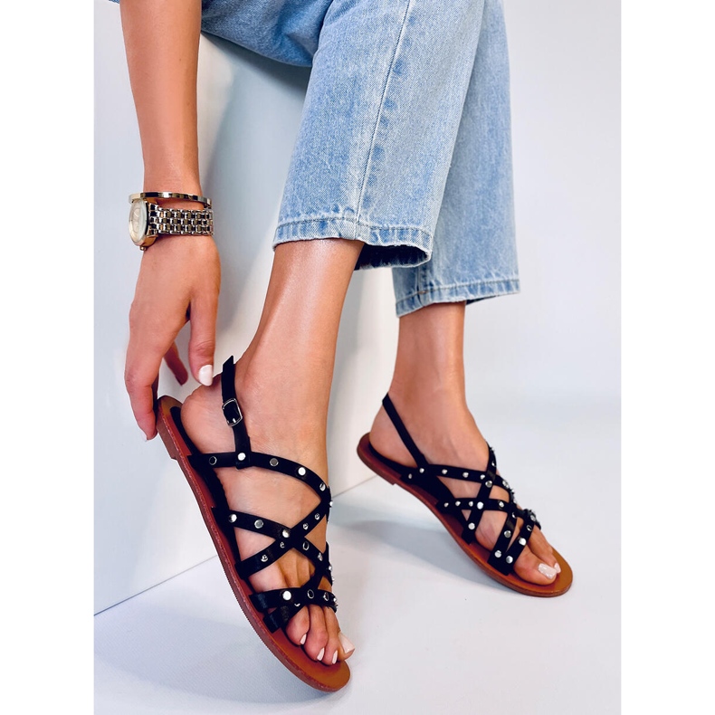 Sandales romaines noires Capriati 2