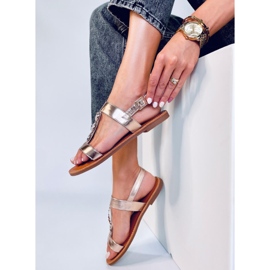 BM Sandales métallisées Cheek Champagne femme rose 2