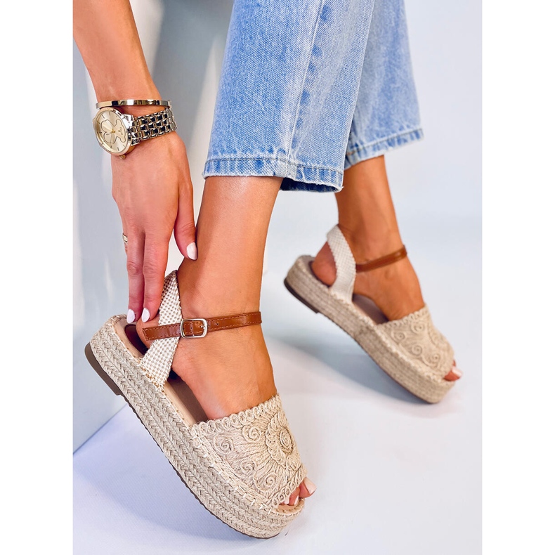 Boho Ingram Sandales espadrilles beiges 2