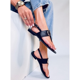 Tongs Dillion noires le noir 2