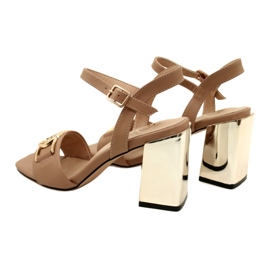 Filippo Sandales féminines sur un poteau doré avec un ornement DS4502 Beige 4 Filippo Sandales féminines sur un poteau doré avec un ornement DS4502 Beige 4
