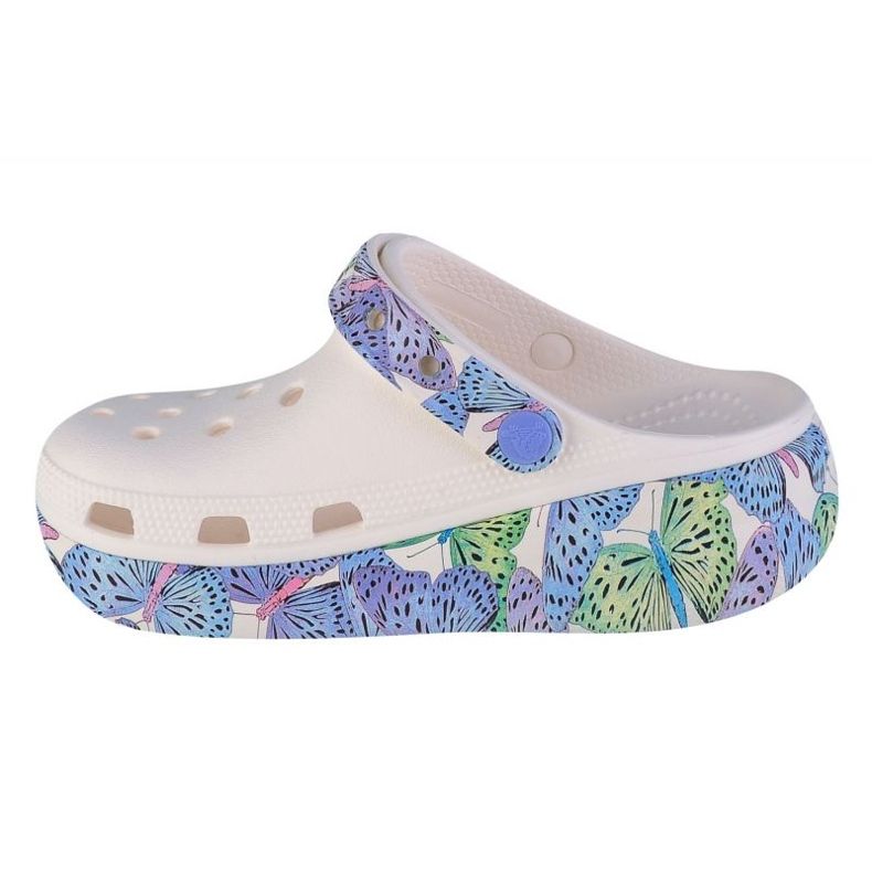 Crocs Cutie Crush Butterfly Sabot Enfant 208298-94S blanche 1
