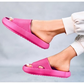 BM Chaussons coussin Yang Fuchsia rose 4