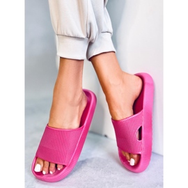 BM Chaussons coussin Yang Fuchsia rose 3