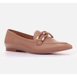 Marco Shoes Mocassins ornementés beige 1