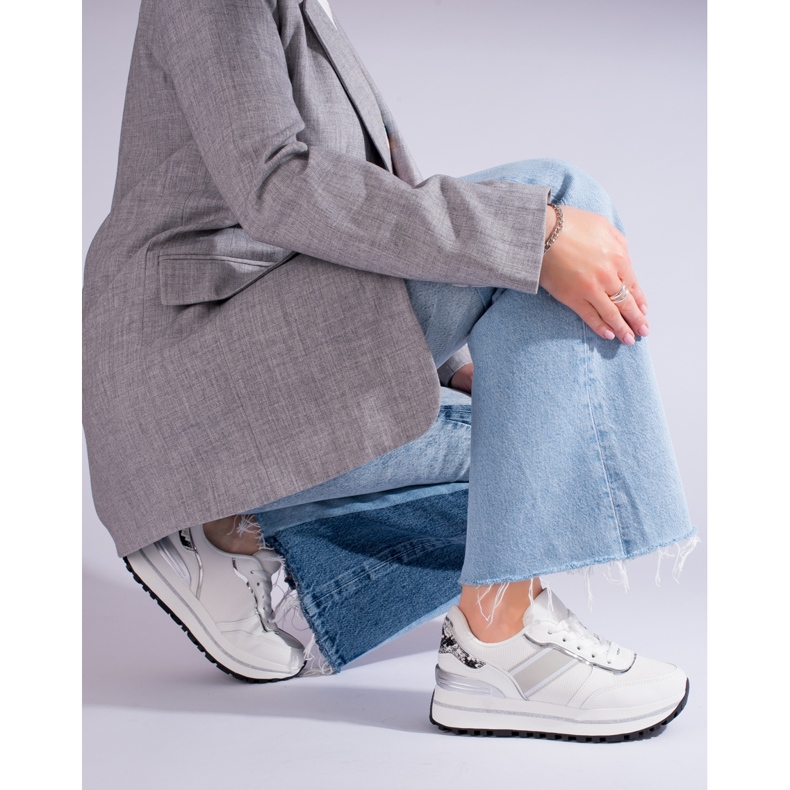 Baskets blanches pour femmes Shelovet pour femmes 2