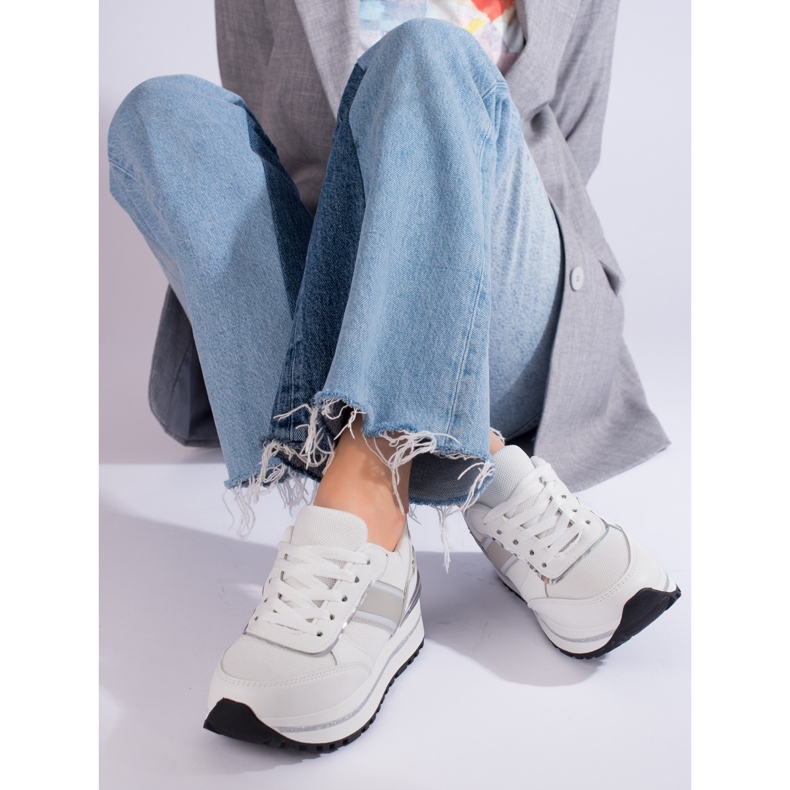 Baskets blanches pour femmes Shelovet pour femmes 1