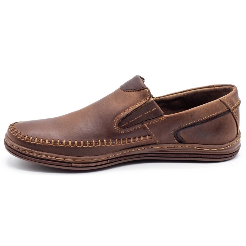 Polbut Chaussures homme mocassins 09 marron brun 1