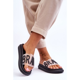 Vinceza Chaussons Plateforme Femme Noir Brave 2