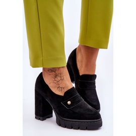 Vinceza Chaussures à talons hauts en daim élégantes noires Mintore le noir 4