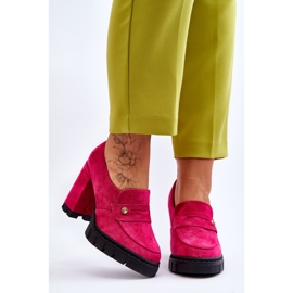 Vinceza Escarpins Daim Élégants Fuchsia Mintore rose 1