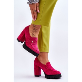 Vinceza Escarpins Daim Élégants Fuchsia Mintore rose 3
