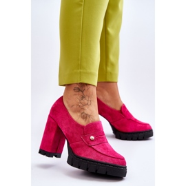 Vinceza Escarpins Daim Élégants Fuchsia Mintore rose 2