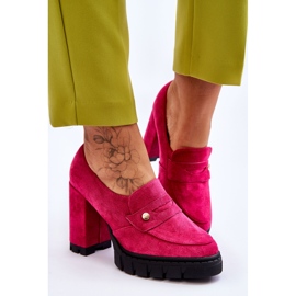 Vinceza Escarpins Daim Élégants Fuchsia Mintore rose 4