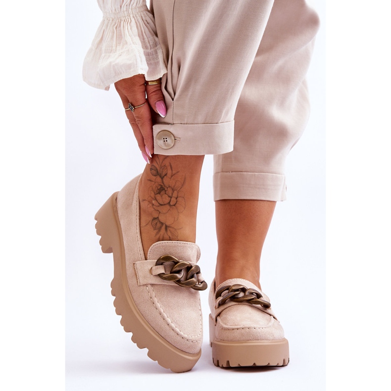 Mocassins Femme Daim S.Barski HX52-222 Beige 1 Mocassins Femme Daim S.Barski HX52-222 Beige 1
