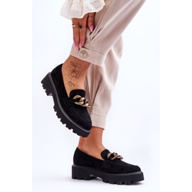Mocassins Femme Daim S.Barski HX52-222 Noir le noir 4
