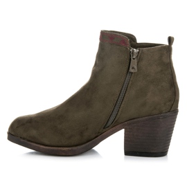 Kylie Bottines à motif ethnique vert 5