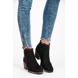 Kylie Bottines à motif ethnique le noir 1