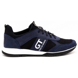 Polbut Chaussures casual cuir homme 2111P bleu marine 1 Polbut Chaussures casual cuir homme 2111P bleu marine 1