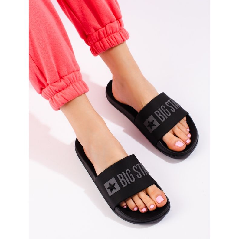 Chaussons femme noirs Big Star FF274A200906 le noir 1