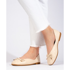 Ballerines classiques Shelovet beiges pour femmes 1