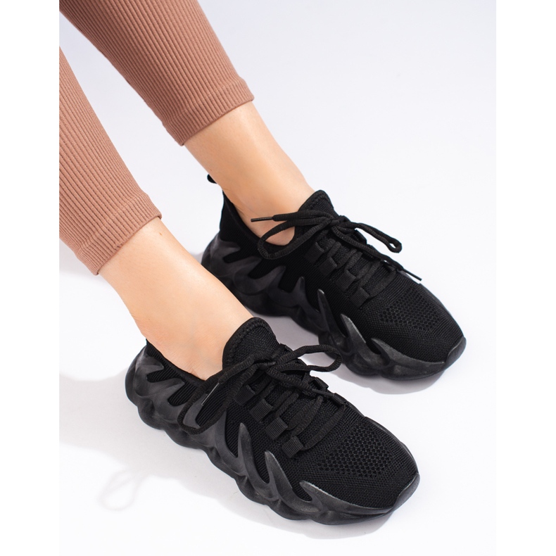 Baskets Shelovet en tissu noir, femmes le noir 1