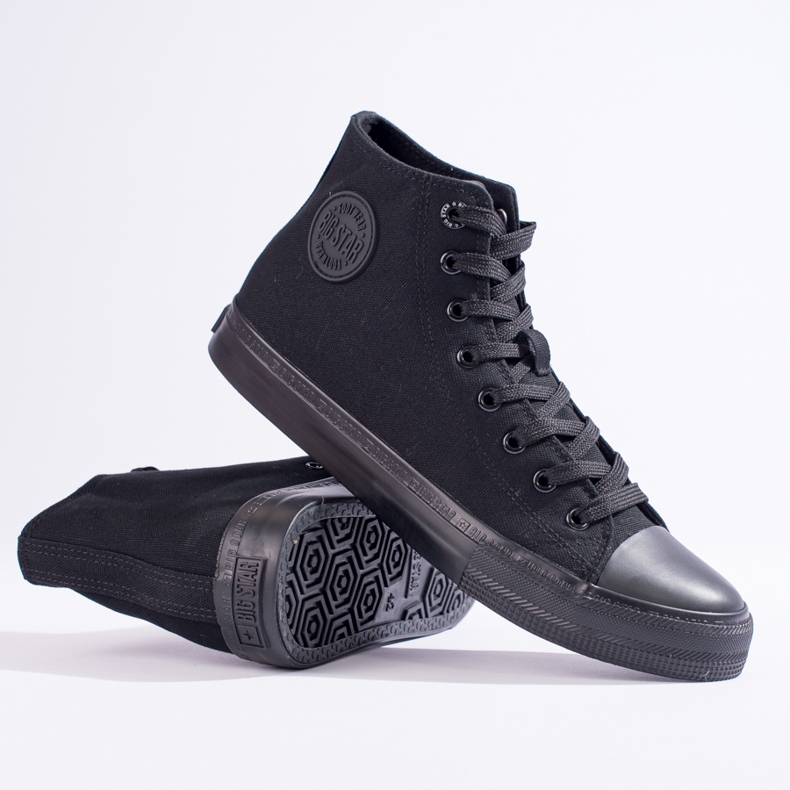 Baskets montantes homme noires Big Star FF174550 1