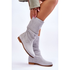Bottes en Daim pour Femme Maciejka 05057-11 Menthe Clair vert 2