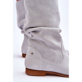 Bottes en Daim pour Femme Maciejka 05057-11 Menthe Clair vert 4