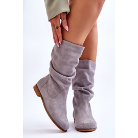 Bottes en Daim pour Femme Maciejka 05057-13 Gris 1