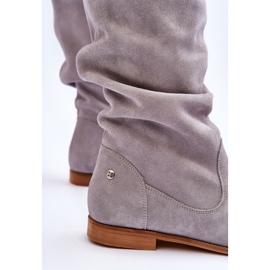 Bottes en Daim pour Femme Maciejka 05057-13 Gris 3