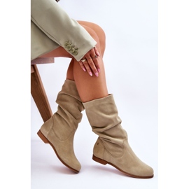 Bottes en Daim pour Femme Maciejka 05057-09 Vert clair 3