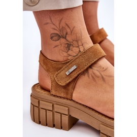 Sandales Femme Daim Big Star LL276032 Camel brun 5