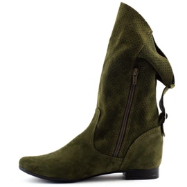 Olivier Bottines ajourées Elena vert 1