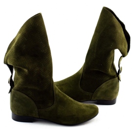 Olivier Bottines ajourées Elena vert 3
