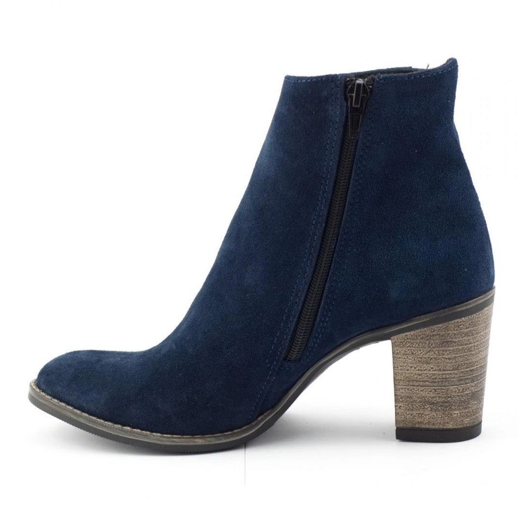 Bottine a talon clearance bleu marine