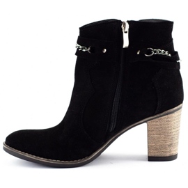 Olivier Boots avec chaine Megi noir le noir 1