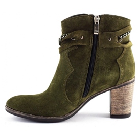 Olivier Boots à chaine Megi vert 1